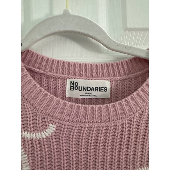 No Boundaries Whipstitch pink Sweater size M - Picture 3 of 6